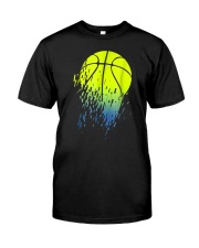 Disintegrating Neon Green Basketball Premium Fit Mens Tee thumbnail