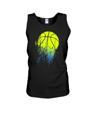 Disintegrating Neon Green Basketball Unisex Tank thumbnail