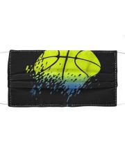 Disintegrating Neon Green Basketball Cloth face mask thumbnail