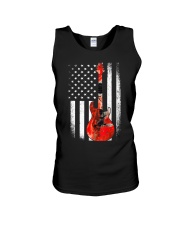 Bass Guitar American Flag USA Patriot Unisex Tank thumbnail