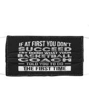 Basketball Coach Gift T-Shirt Funny Th Cloth face mask thumbnail