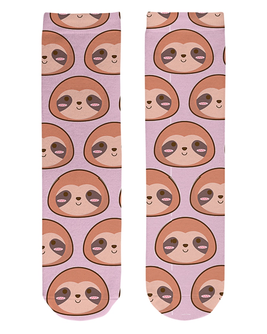 Sloth Crew Socks Crew Length Socks
