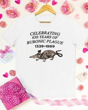CELEBRATING 650 YEARS OF BUBONIC PLAGUE 1339-1989 Classic T-Shirt apparel-classic-tshirt-lifestyle-front-187