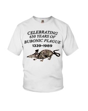 CELEBRATING 650 YEARS OF BUBONIC PLAGUE 1339-1989 Youth T-Shirt tile