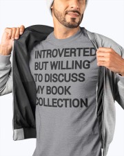 Introverted but willing to discuss my book collection Classic T-Shirt apparel-classic-tshirt-lifestyle-front-93