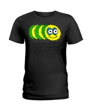 PLEASE BE PATIENT GOD ISN'T FINISHED WITH ME YET Ladies T-Shirt tile