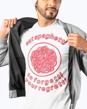 eat spaghetti to forgetti your regretti Classic T-Shirt apparel-classic-tshirt-lifestyle-front-93