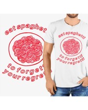 eat spaghetti to forgetti your regretti Classic T-Shirt custom-t-shirts-classic-lifestyle-front-321