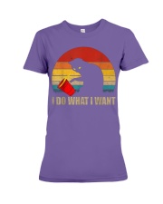 Funny Cat T-shirt Premium Fit Ladies Tee thumbnail
