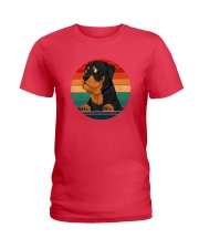 Retro Vintage Rottweiler Ladies T-Shirt thumbnail