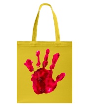 Halloween T shirts Bloody Hand Classic Tote Bag thumbnail