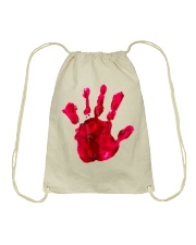 Halloween T shirts Bloody Hand Classic Drawstring Bag thumbnail