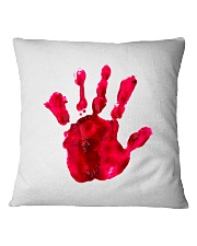 Halloween T shirts Bloody Hand Classic Square Pillowcase thumbnail