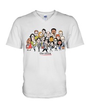 The Office Cartoons Character shirt V-Neck T-Shirt thumbnail