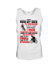 I DON'T RIDE MY BIKE TO WIN RACES Unisex Tank thumbnail
