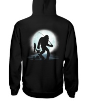 Bigfoot go fishing two side Hooded Sweatshirt back