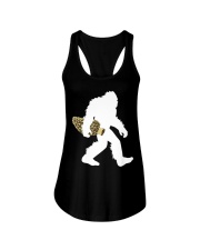 Bigfoot with Morel Mushroom Ladies Flowy Tank thumbnail