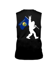 Bigfoot rock and roll Montana flag - Back side Sleeveless Tee thumbnail