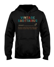 Vintage sagittarius Hooded Sweatshirt front