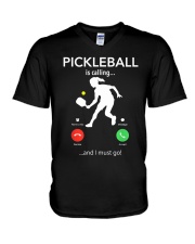 PICKLEBALL is calling - women version V-Neck T-Shirt thumbnail