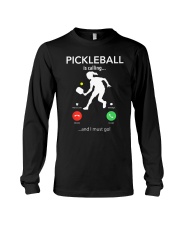 PICKLEBALL is calling - women version Long Sleeve Tee thumbnail