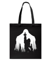 Bigfoot middle finger in the forest - Accessories Tote Bag thumbnail