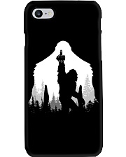 Bigfoot middle finger in the forest - Accessories Phone Case thumbnail