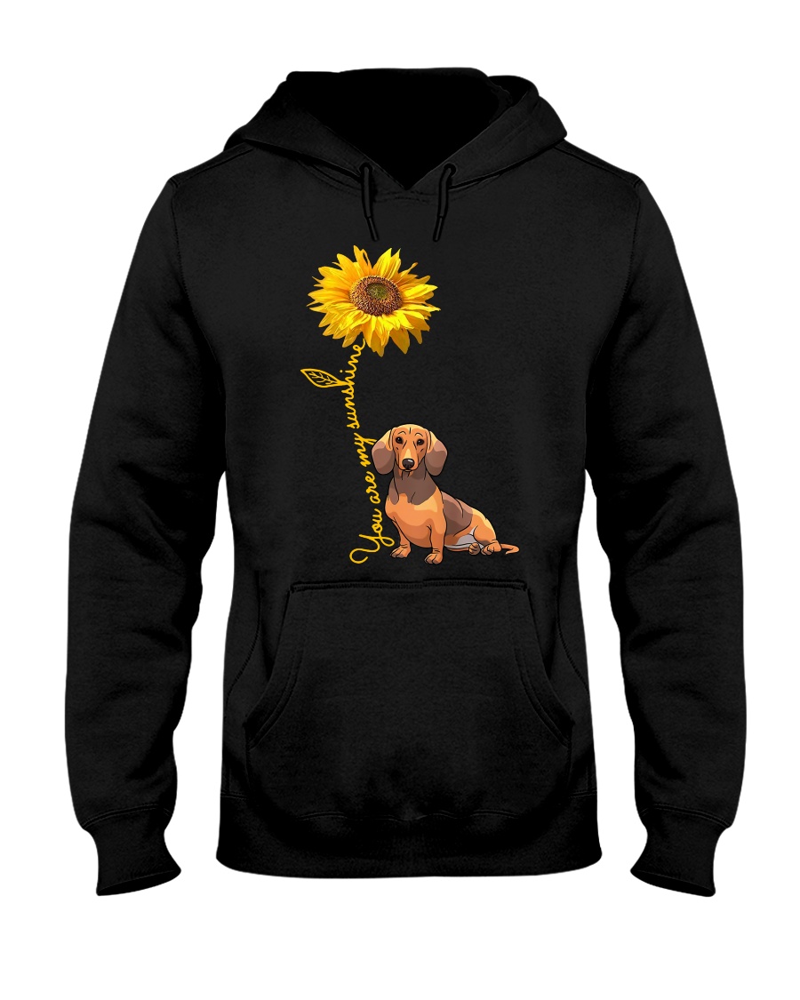 You are my sunshine - dachshund Hooded Sweatshirt