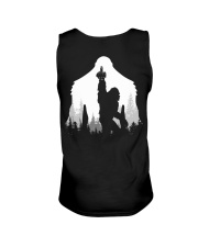 Bigfoot middle finger style - Back side Unisex Tank thumbnail