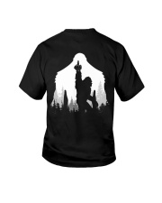 Bigfoot middle finger style - Back side Youth T-Shirt thumbnail