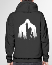 Bigfoot middle finger style - Back side Hooded Sweatshirt garment-hooded-sweatshirt-back-04