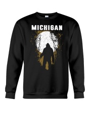Michigan Bigfoot under the moon Crewneck Sweatshirt thumbnail
