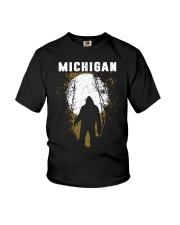 Michigan Bigfoot under the moon Youth T-Shirt thumbnail