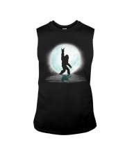 Funny bigfoot rock and roll under the moon Sleeveless Tee thumbnail