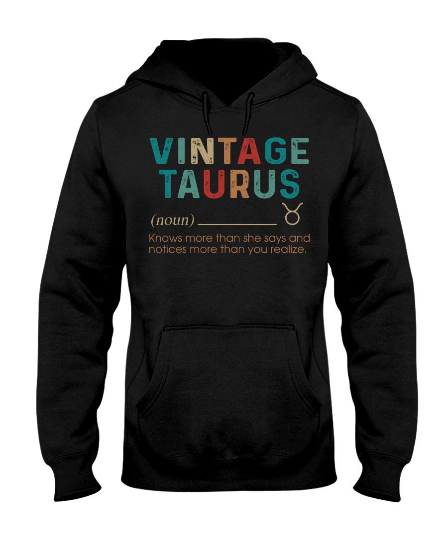 Vintage Taurus Hooded Sweatshirt