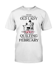 February quilting old lady Classic T-Shirt thumbnail