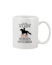 A lady who loves horses and was born in November Mug thumbnail