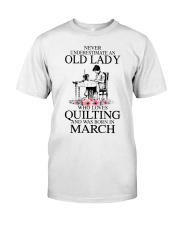 March quilting old lady Classic T-Shirt thumbnail