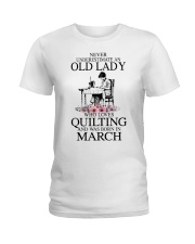 March quilting old lady Ladies T-Shirt thumbnail
