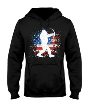 Bigfoot Hunting American Sasquatch Hooded Sweatshirt front