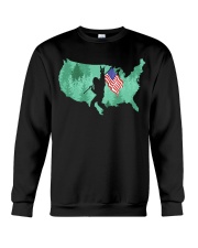 USA - Bigfoot Flag Crewneck Sweatshirt thumbnail