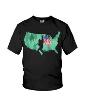 USA - Bigfoot Flag Youth T-Shirt thumbnail