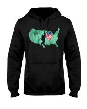 USA - Bigfoot Flag Hooded Sweatshirt thumbnail