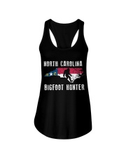 North Carolina Bigfoot Hunter Flag Ladies Flowy Tank thumbnail