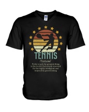 Tennis Dictionary V-Neck T-Shirt thumbnail