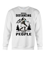 bigfoot distancing hate people Crewneck Sweatshirt thumbnail