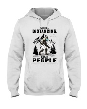 bigfoot distancing hate people Hooded Sweatshirt front