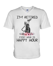 I'm retiered - Golf V-Neck T-Shirt thumbnail
