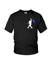 New Hampshire - Bigfoot Flag 2 sides Youth T-Shirt thumbnail