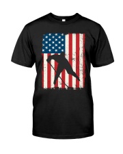 Hockey American Flag Classic T-Shirt thumbnail